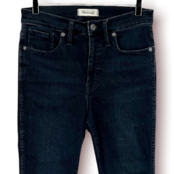 Madewell 10 High Rise Skinny Jeans Macalester Wash Knee Rip Edition Size 29 - Picture 3 of 12